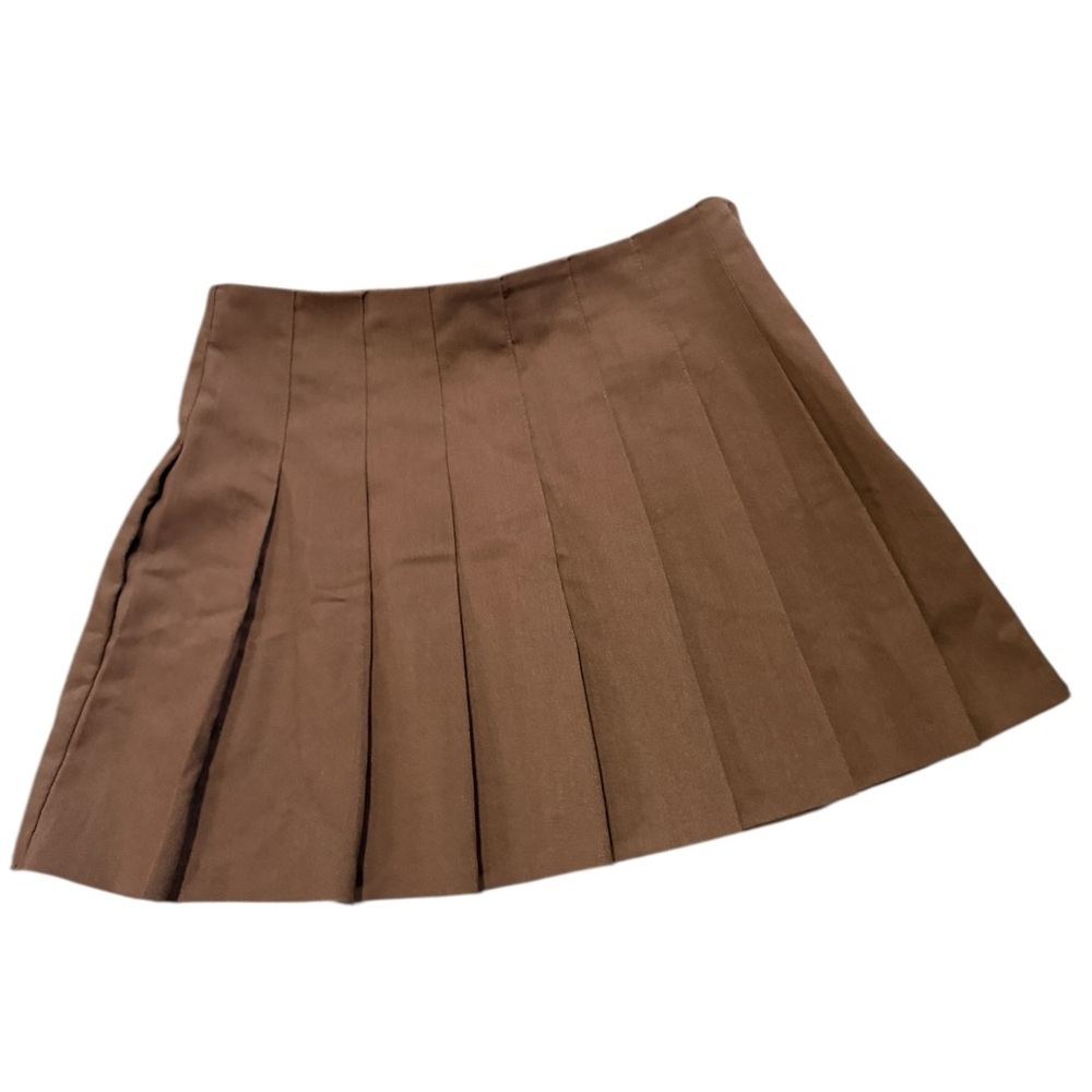 H&M Divided pleated skirt, side zipper, Size 6, Toffee, Gd cond - Picture 3 of 8